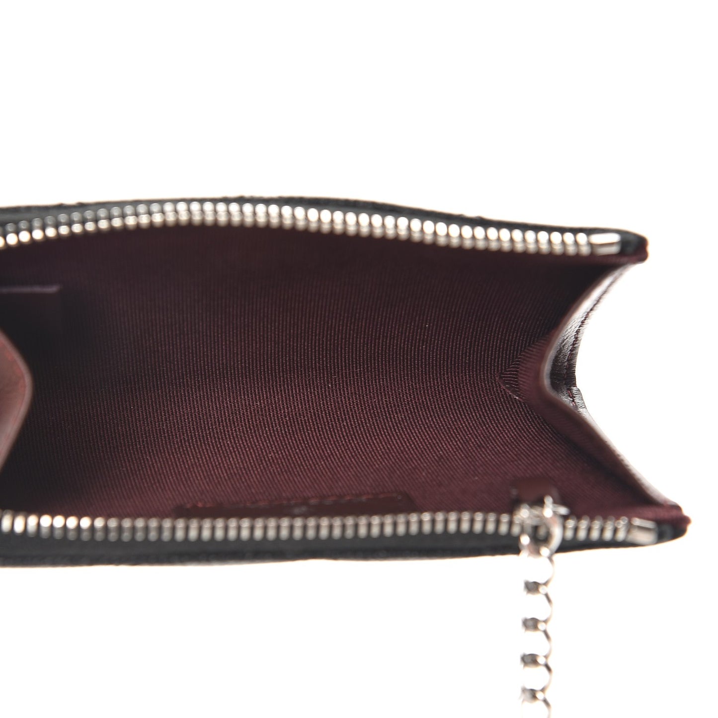 Caviar Quilted Key Holder Case Black