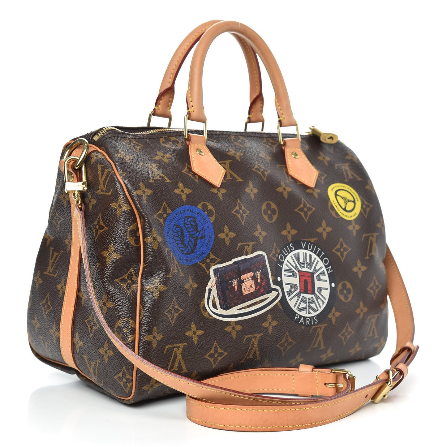 Monogram World Tour Speedy Bandouliere 30