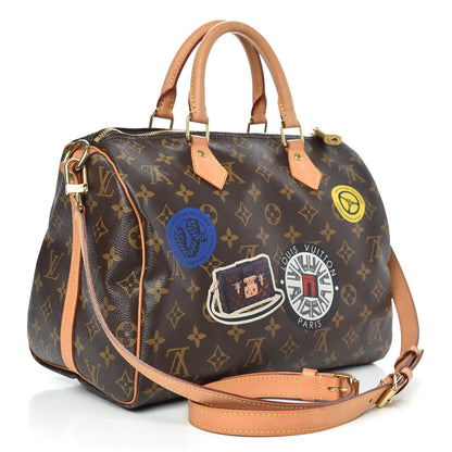 Louis Vuitton Monogram World Tour Speedy Bandouliere 30 3 of 10
