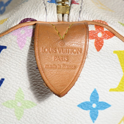 Louis Vuitton Monogram Multicolor Speedy 30 White 6 of 7