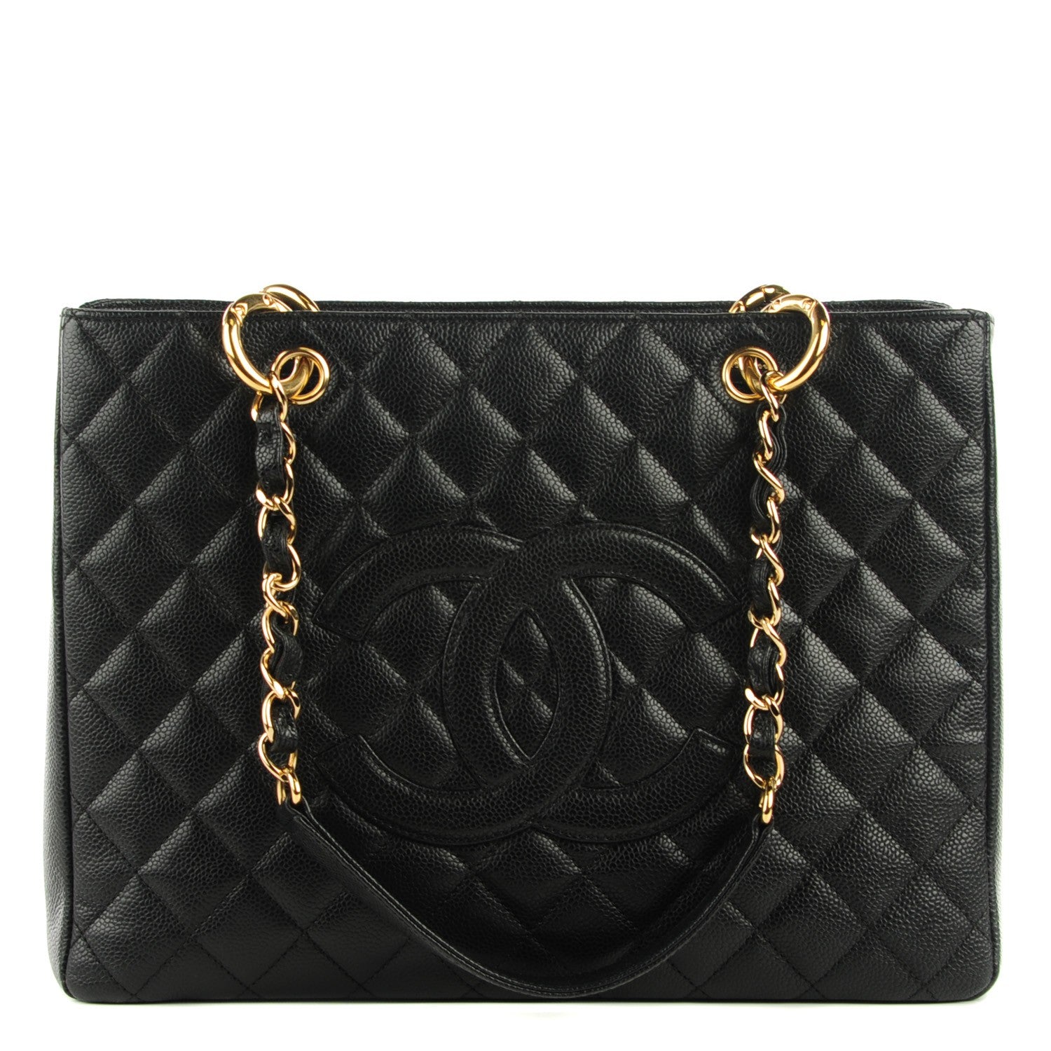 Chanel Caviar Quilted Grand Shopping Tote GST Black 1 of 8