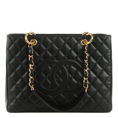 Chanel Caviar Quilted Grand Shopping Tote GST Black 1 of 8