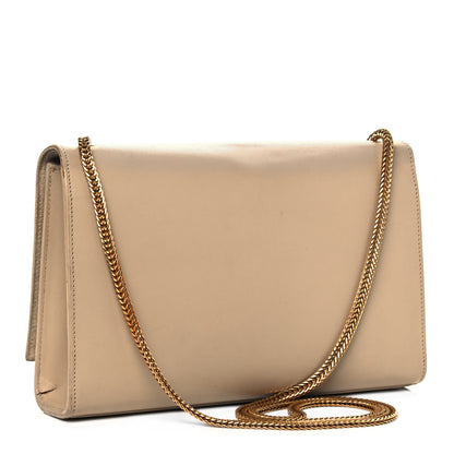 Saint Laurent Smooth Calfskin Medium Classic Monogram Kate Tassel Satchel Dark Beige 3 of 12