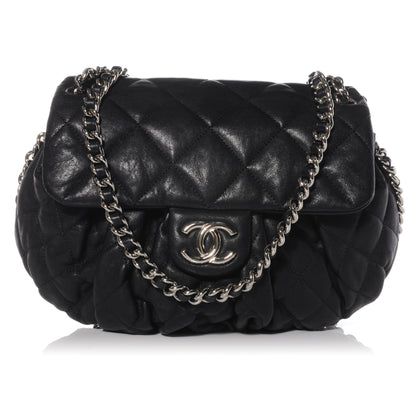 Chanel Lambskin Chain Around Medium Messenger Bag Black 1 of 9