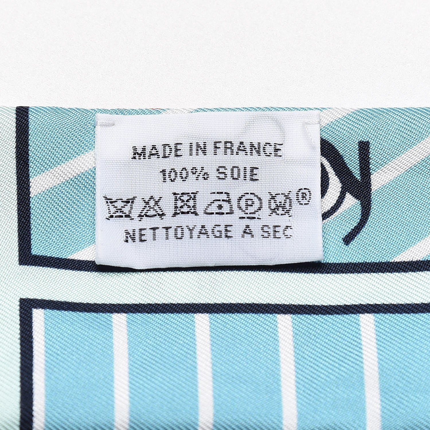 Hermes Silk Quadrige Twilly Aqua Vieux Rose Blue Jean 4 of 5