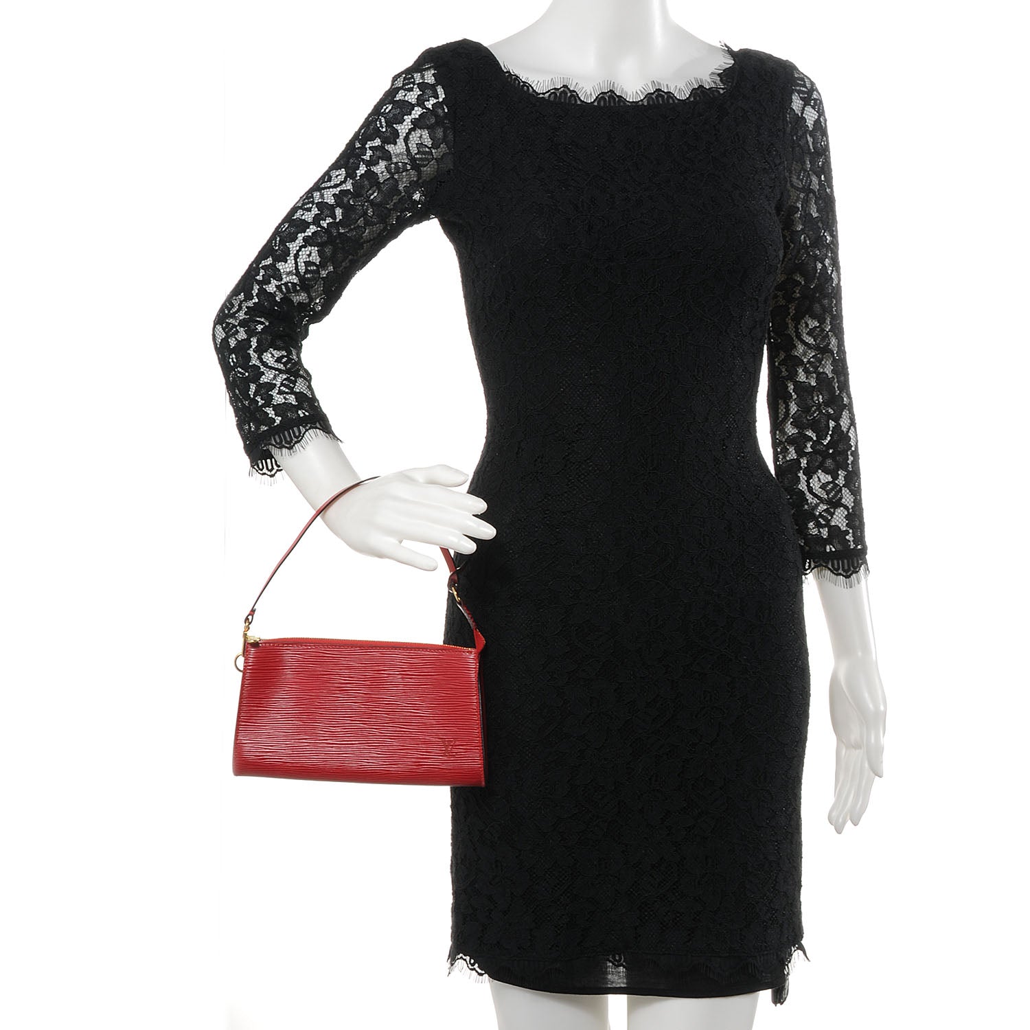 Louis Vuitton Epi Pochette Accessories 24 Rouge 2 of 7