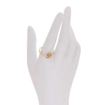 Chanel 18K Rose Gold Diamond Extrait de Camelia Ring 64 10.75 2 of 6