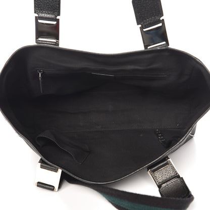Gucci Canvas Web Tote Bag Black 5 of 10