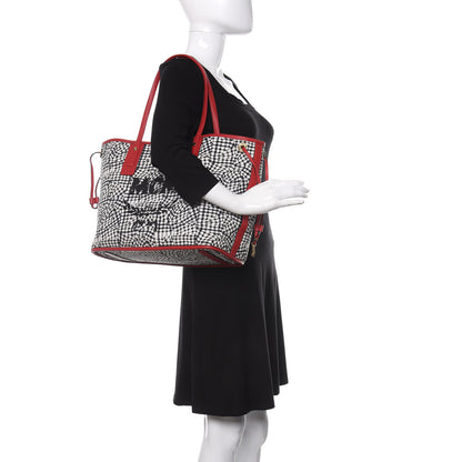 MCM Visetos Medium Liz Reversible Shopper Tote Ruby Red 2 of 16