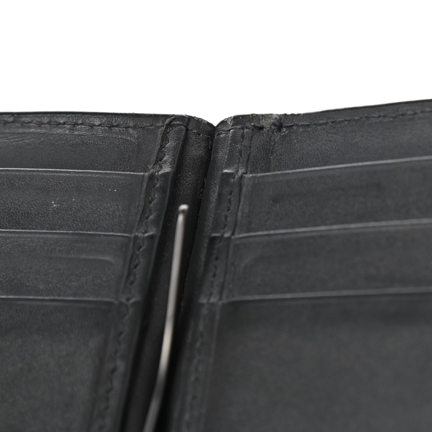 Bottega Veneta Nappa Intrecciato Bi-Fold Money Clip Wallet Black 9 of 9