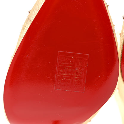 Christian Louboutin Rete Mini Glitter Constella 100 Booties 37.5 Version Courtisane 7 of 9