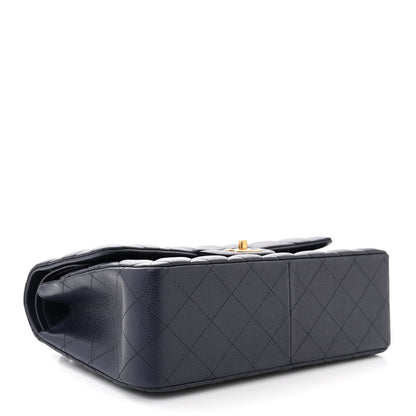 Chanel Caviar Quilted Jumbo Double Flap Navy Blue 4 of 12