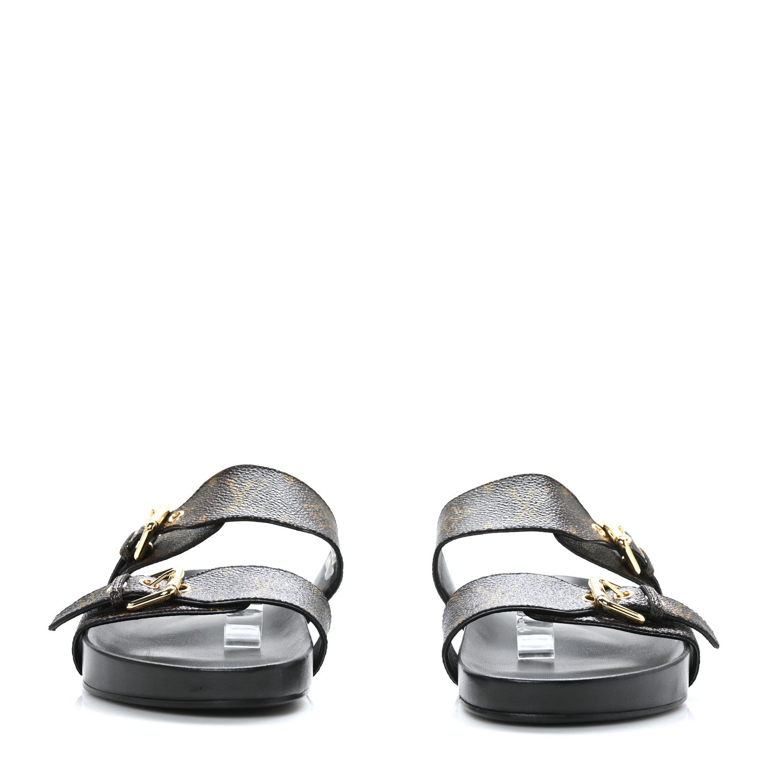 Louis Vuitton Monogram Bom Dia Mule Sandals 42 Black 2 of 8