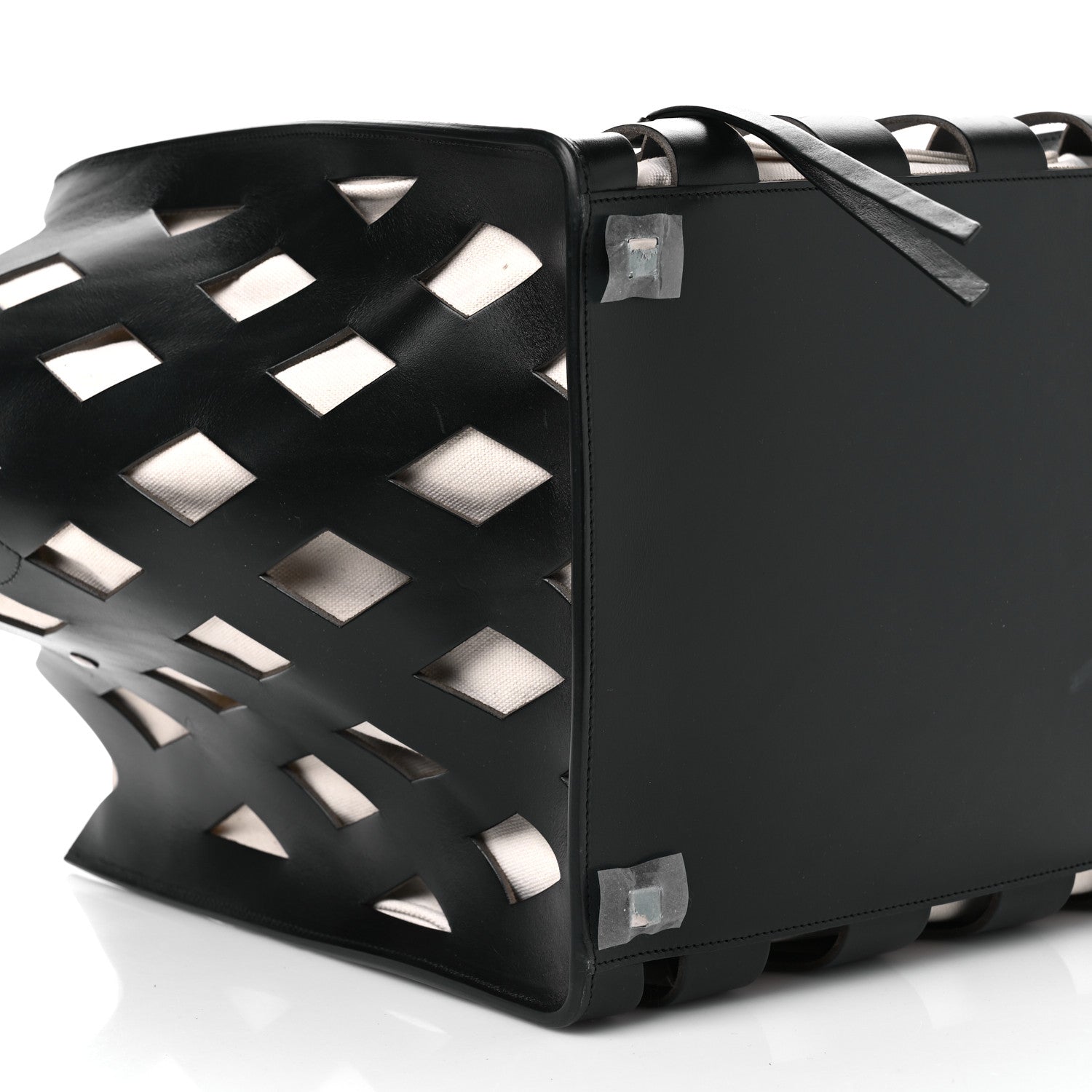 Celine Calfskin Medium Cutout Phantom Luggage Black 9 of 11