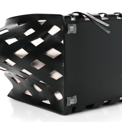 Celine Calfskin Medium Cutout Phantom Luggage Black 9 of 11