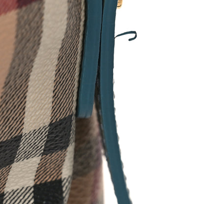 Burberry Haymarket Check Small Canterbury Tote Eucalyptus Grey 9 of 10