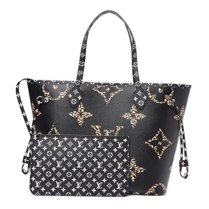Louis Vuitton Monogram Giant Jungle Neverfull MM Black 1 of 9