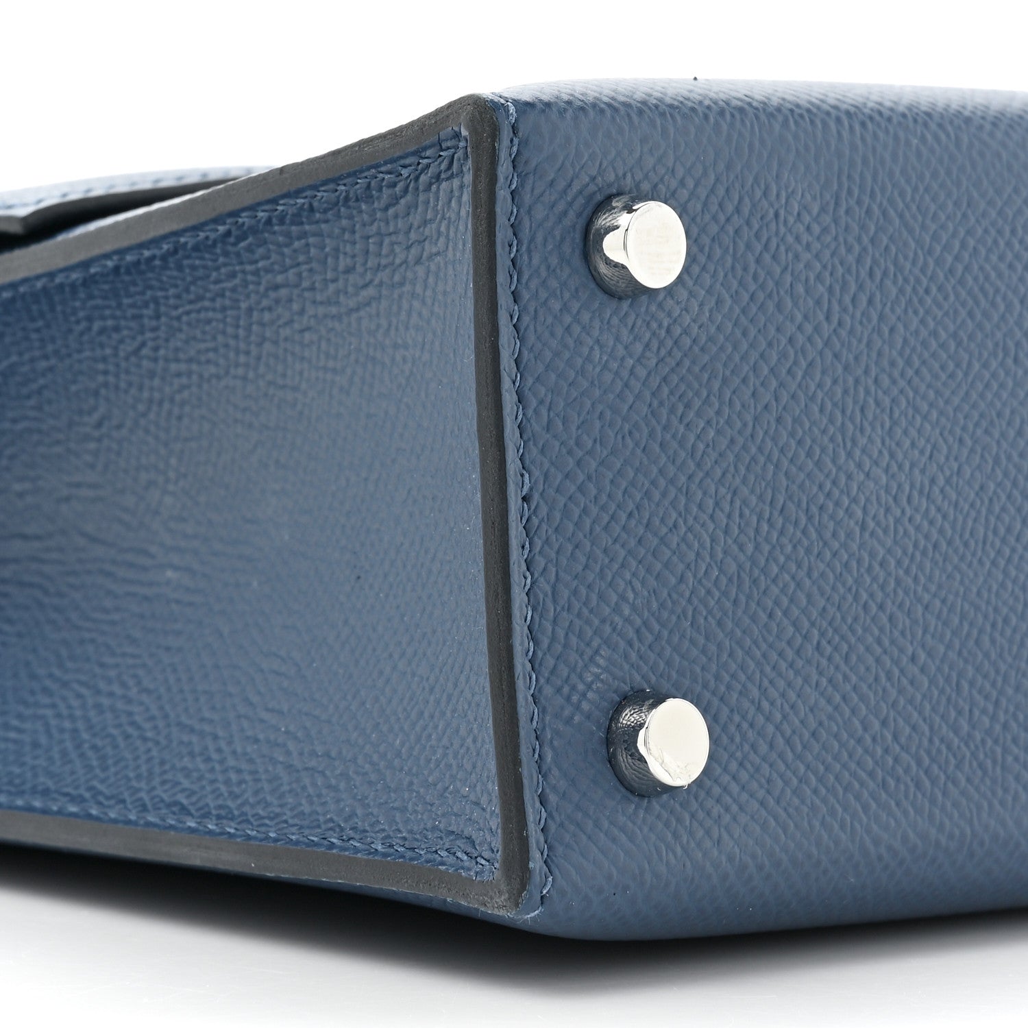 Hermes Epsom Mini Verrou Large Strap Bag Deep Blue 11 of 17