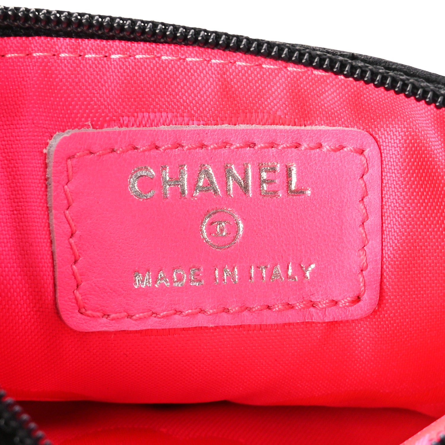 Chanel Calfskin CC Small Cosmetic Case Black 6 of 11