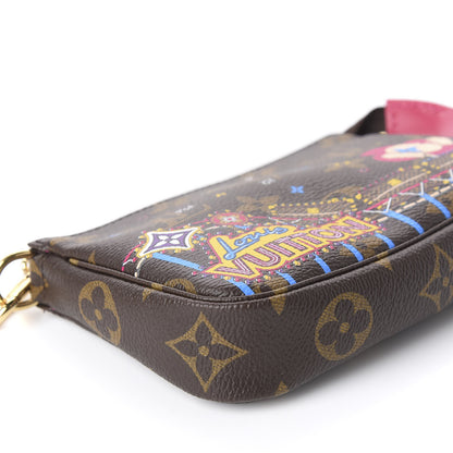 Louis Vuitton Monogram 2020 Christmas Animation Roller Coaster Mini Pochette Accessories Pivoine 5 of 10