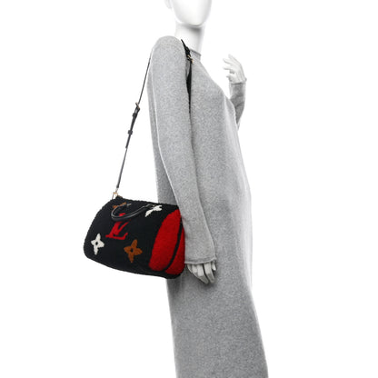 Louis Vuitton Monogram Teddy Speedy Bandouliere 25 Red 2 of 9