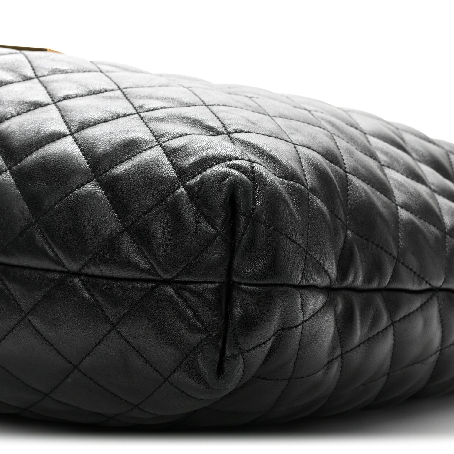 Saint Laurent Lambskin Quilted Maxi Icare Shopping Tote Black 10 of 10