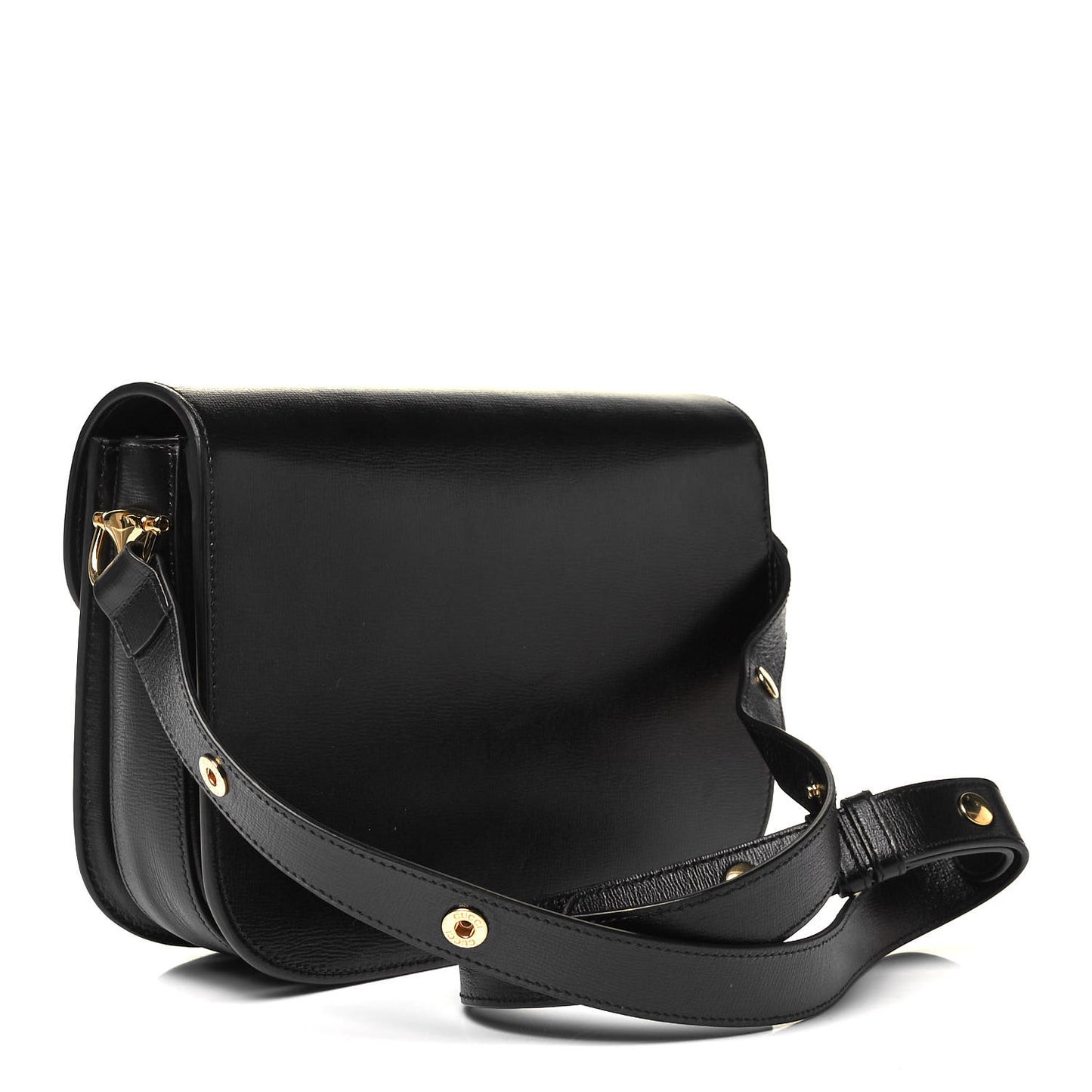 Azalea Calfskin Horsebit 1955 Shoulder Bag Black