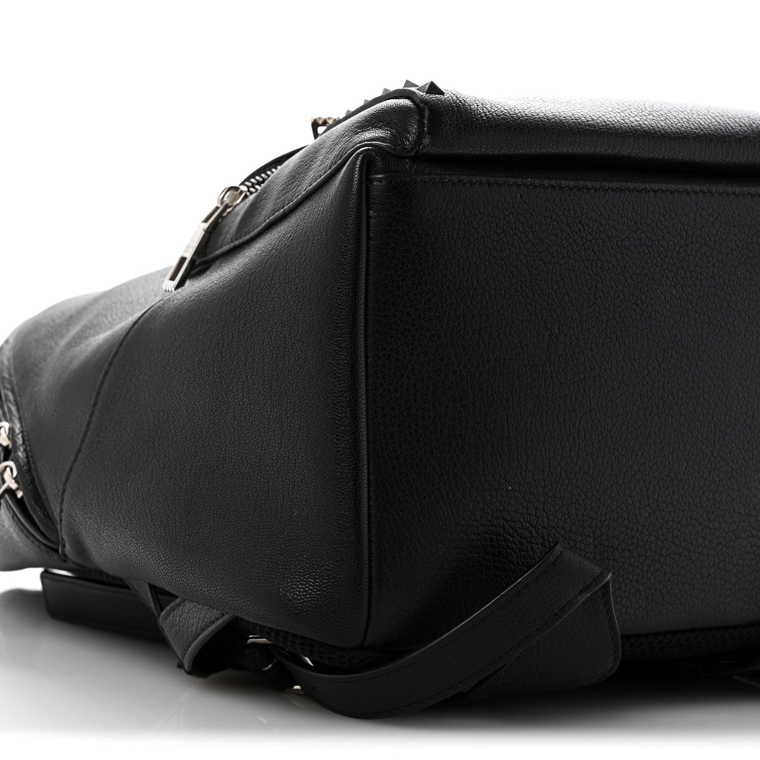Valentino Garavani Grained Calfskin Rockstud Backpack Black 8 of 12