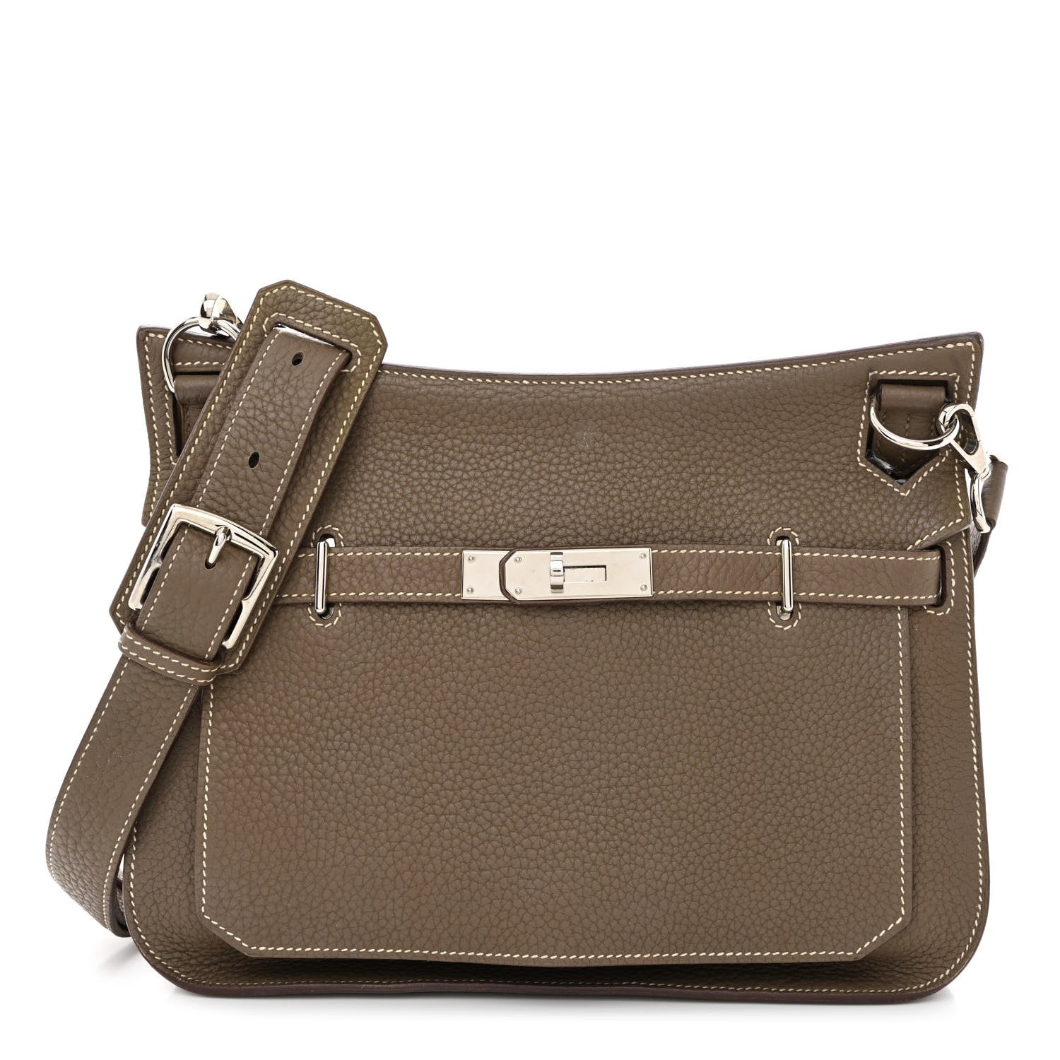 Hermes Taurillon Clemence Jypsiere 28 Etoupe 1 of 12
