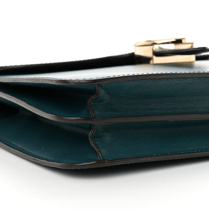 Gucci Calfskin Medium 1973 Shoulder Flap Bag Turquoise 8 of 13
