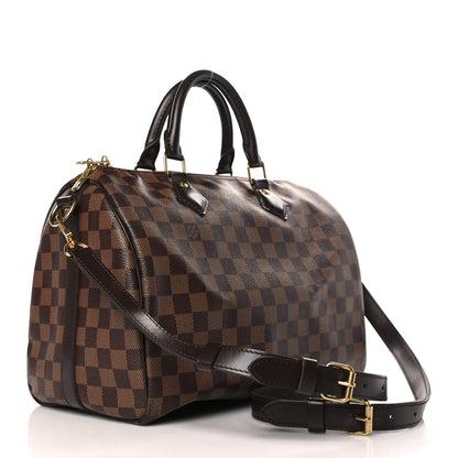 Louis Vuitton Damier Ebene Speedy Bandouliere 30 3 of 10