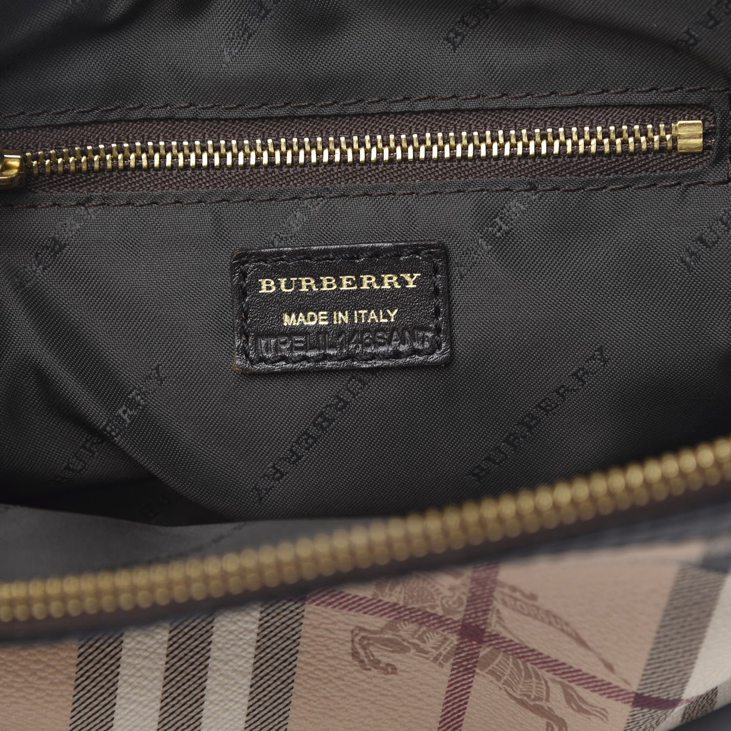 Burberry Haymarket Check Mini Orchard Crossbody Chocolate 6 of 10