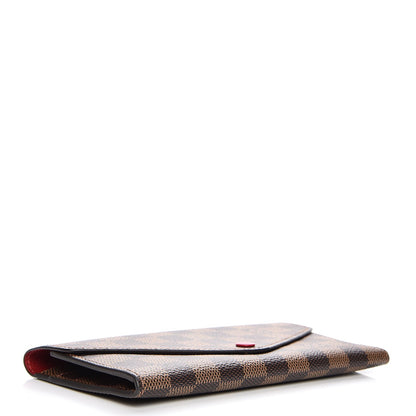 Louis Vuitton Damier Ebene Josephine Wallet Red 4 of 7