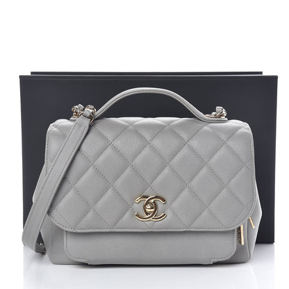 Chanel Caviar Quilted Medium Business Affinity Flap Grey 11 of 11