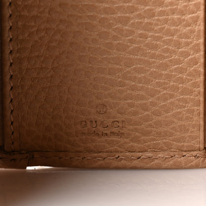 Gucci Dollar Calfskin Enamel Monochrome Medium GG Marmont Wallet Camelia 6 of 6