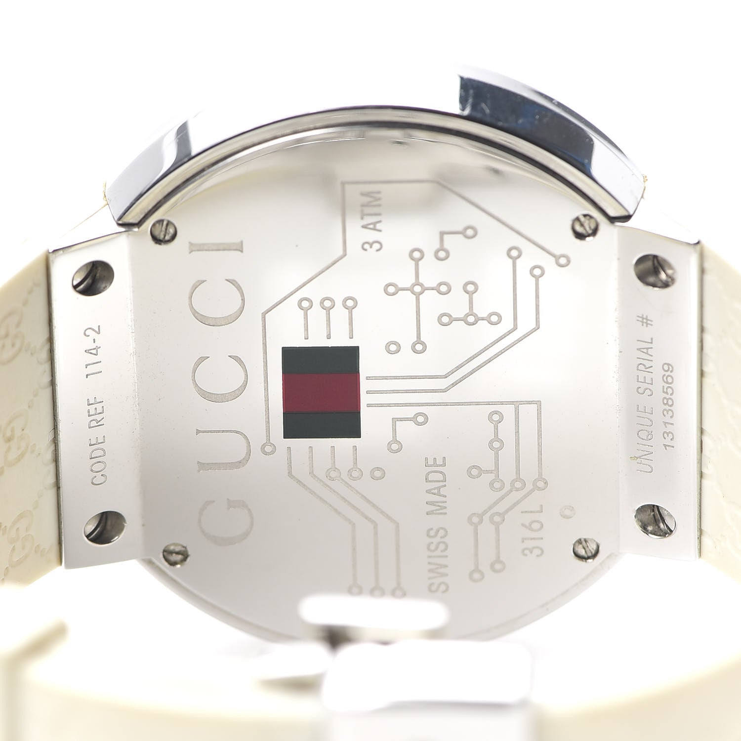 Gucci Stainless Steel Rubber 45mm Digital I-Gucci Web Watch 6 of 7