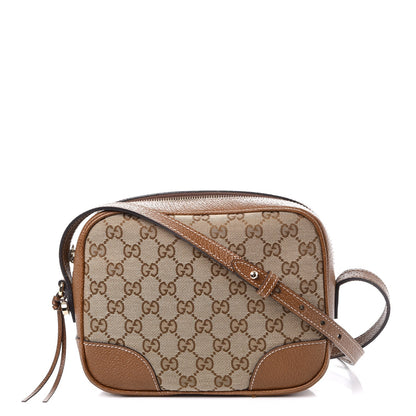 Gucci Monogram Mini Bree Messenger Bag Beige Tabacco 1 of 7