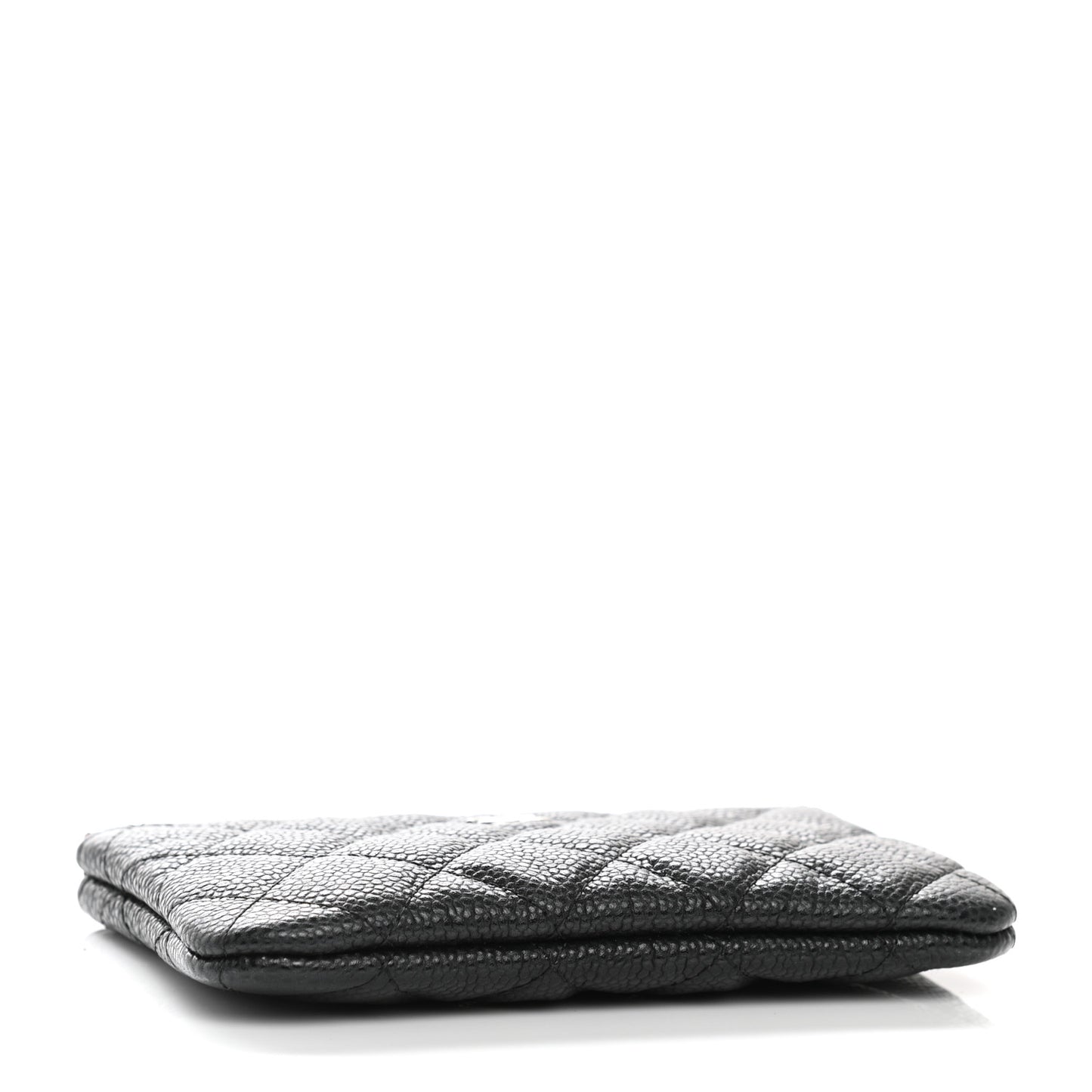 Caviar Quilted Small Cosmetic Case Black