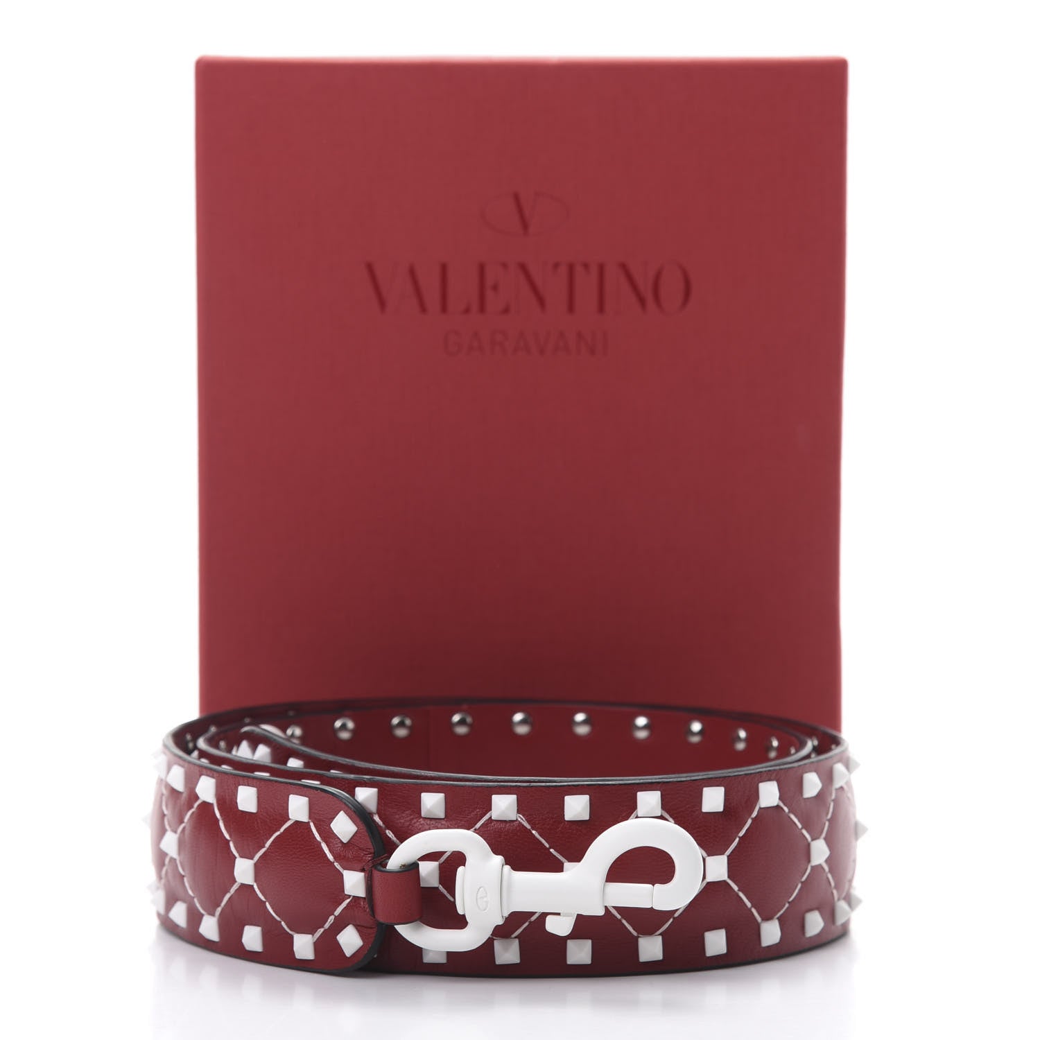Valentino Garavani Lambskin Free Rockstud Spike Shoulder Strap Rosso Valentino 6 of 6