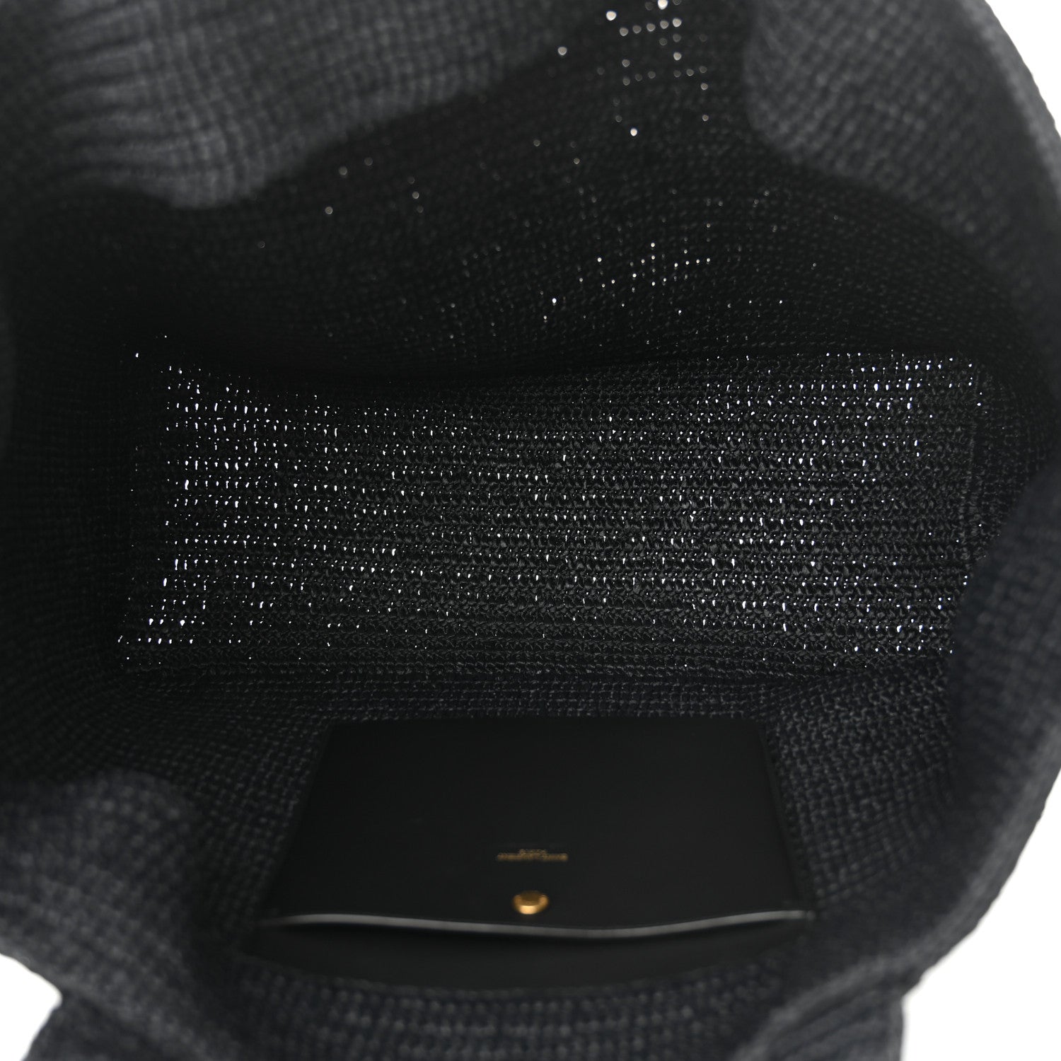 Saint Laurent Raffia Logo Tote Black 5 of 10