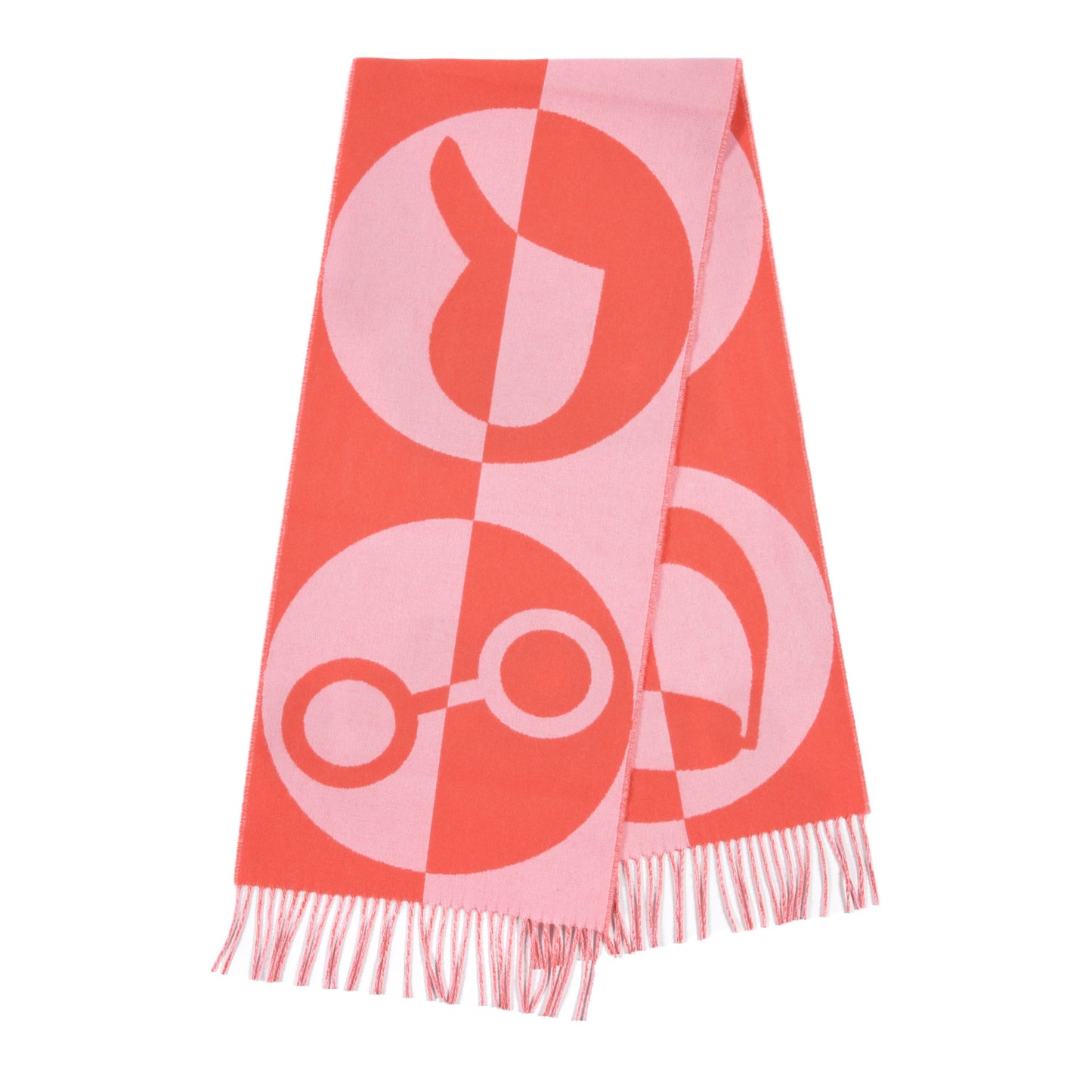 Cashmere Casaque Charms Muffler Grenadine Rose Bonbon
