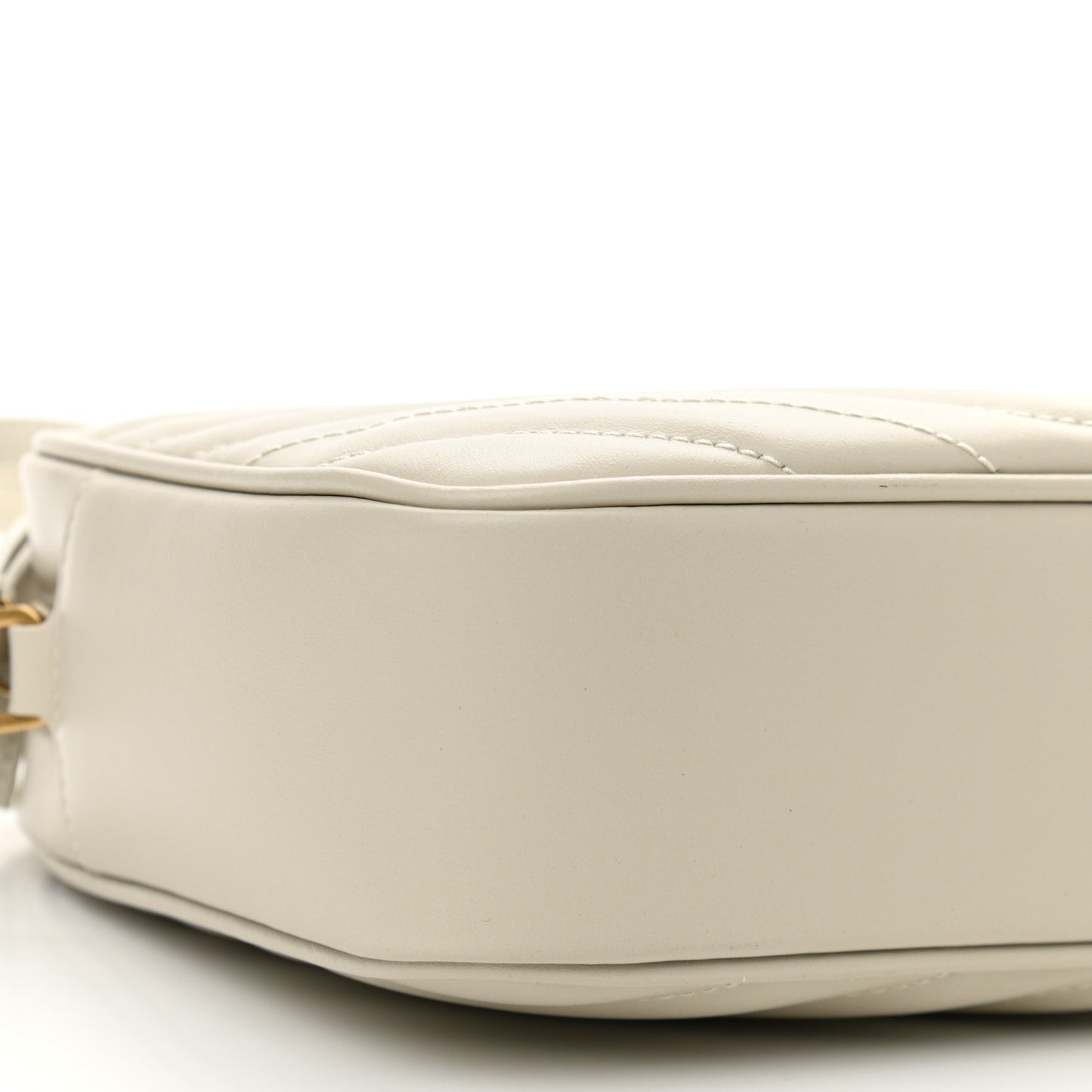 Calfskin Matelasse Monogram Lou Camera Bag Crema Soft