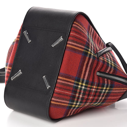 Loewe Wool Calfskin Small Hammock Shoulder Bag Black Red Tartan 8 of 10