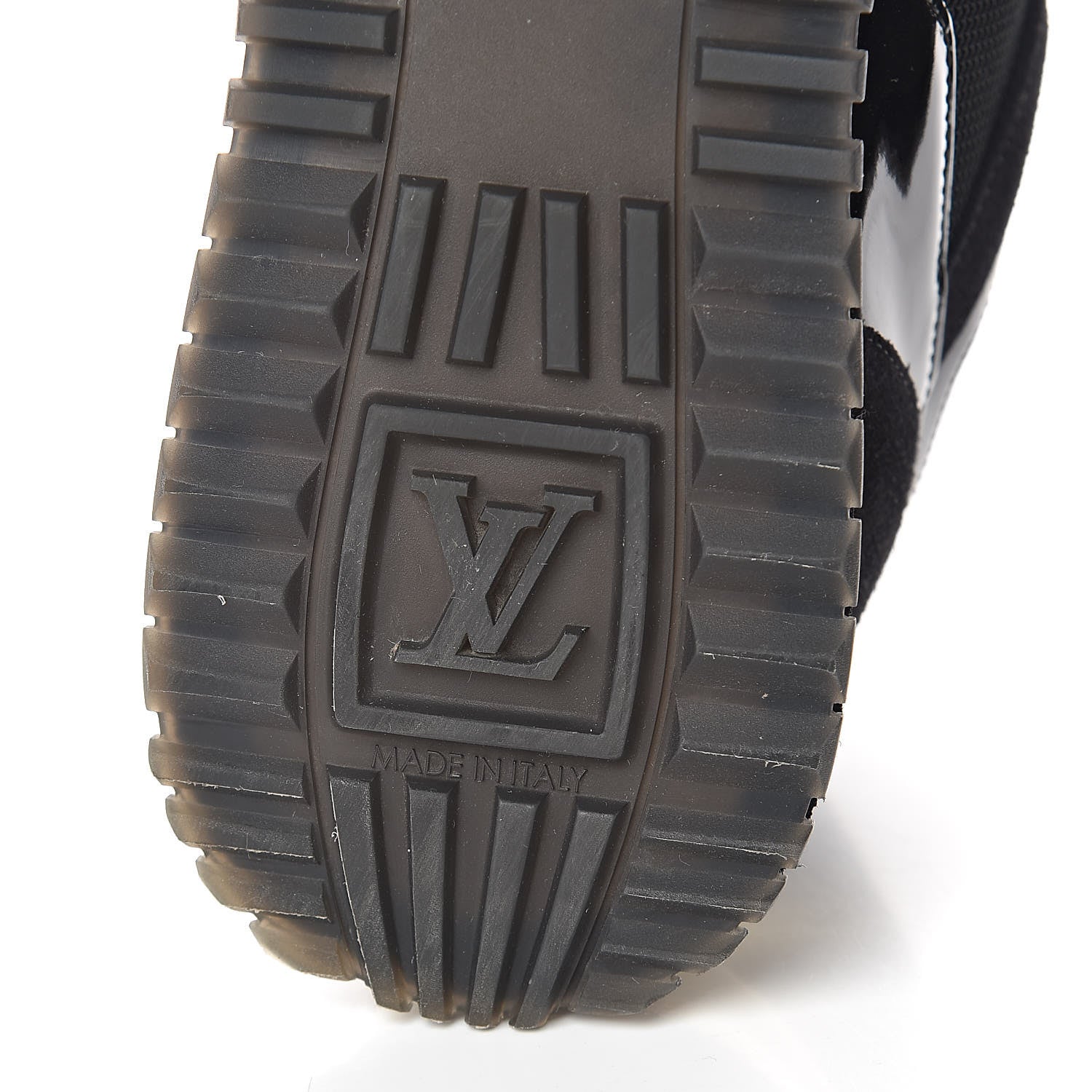 Louis Vuitton Suede Monogram Run Away Sneakers 38.5 Black 8 of 10