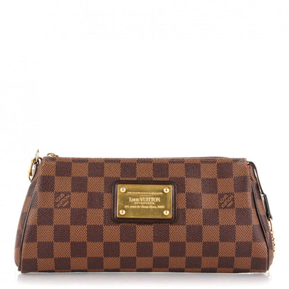 Louis Vuitton Damier Ebene Eva Clutch 1 of 8