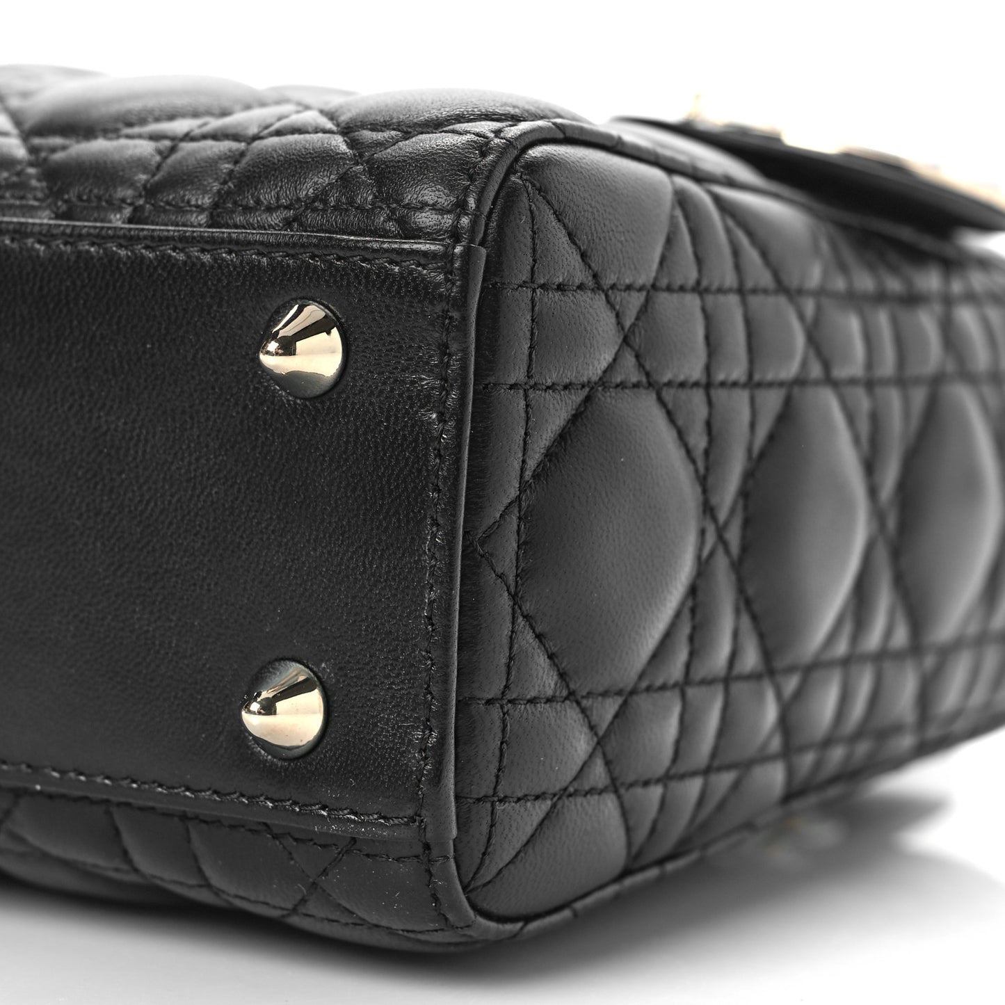 Lambskin Cannage Small My ABC Lady Dior Black