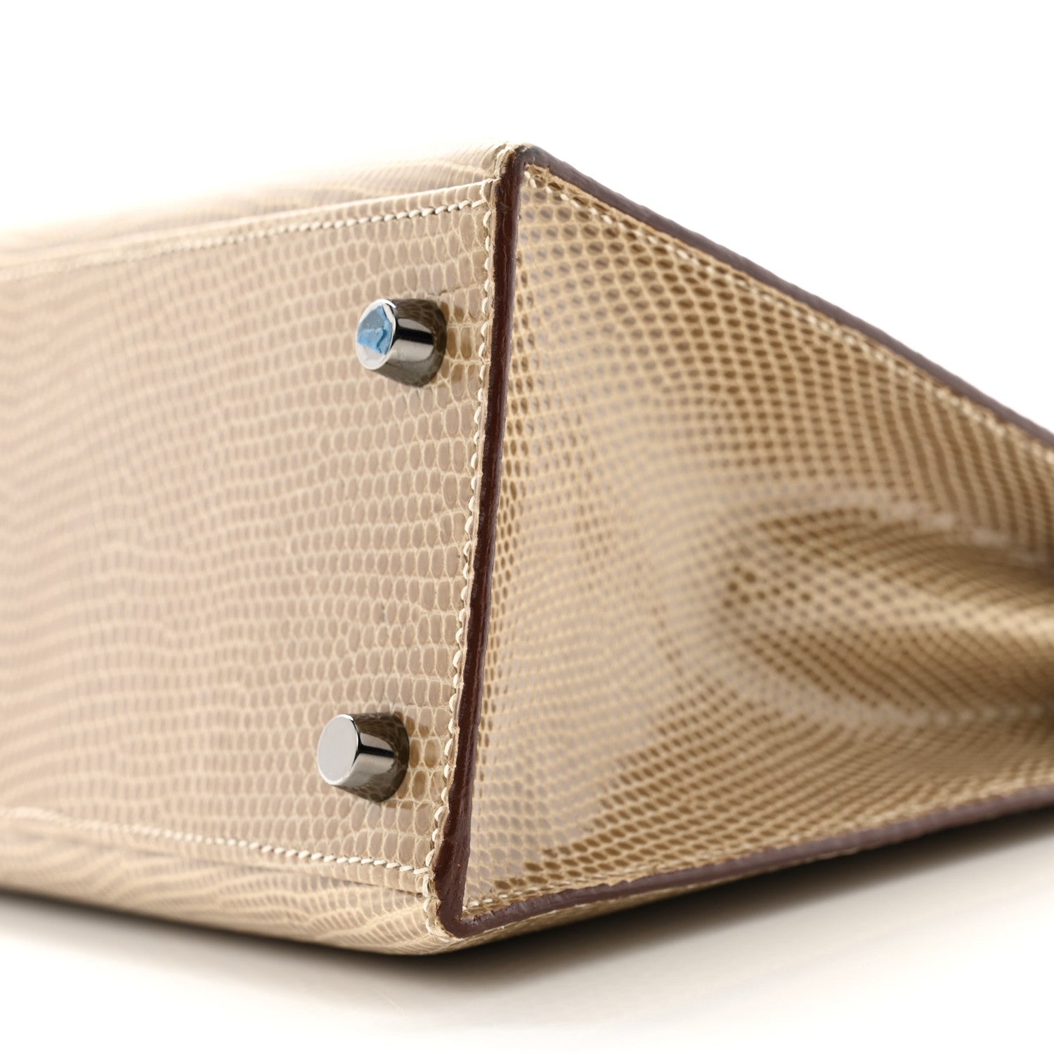 Hermes Lizard Niloticus Kelly Sellier 25 Ficelle 1618730
