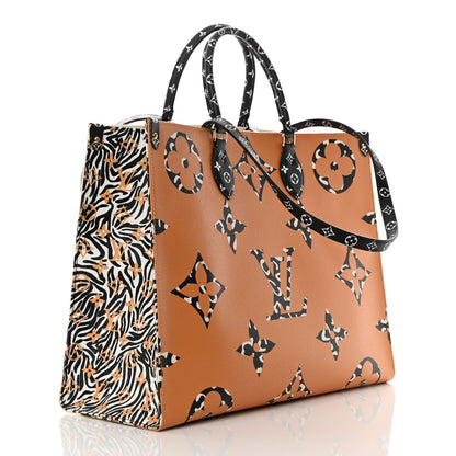 Louis Vuitton Monogram Giant Jungle Onthego GM Ivory 3 of 14