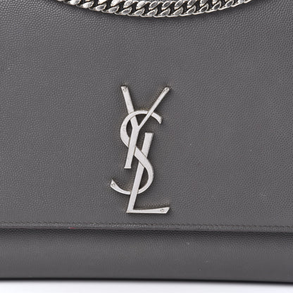 Saint Laurent Grain De Poudre Large Classic Monogram Kate Satchel Earth 10 of 11