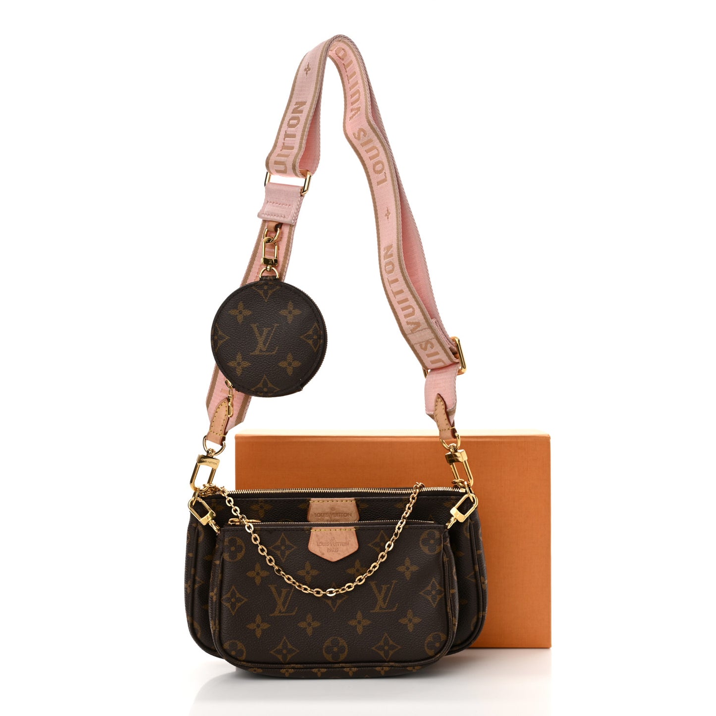 Monogram Multi Pochette Accessories Rose Clair